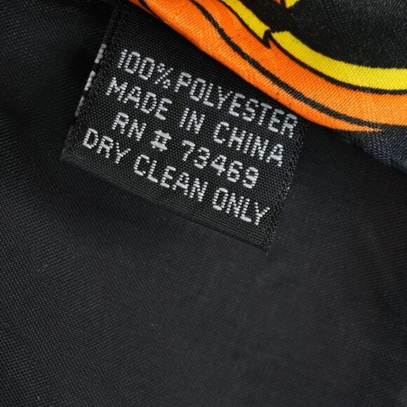 Vtg Looney Tunes Mania Neck Tie 4"x58" Halloween Taz Ghost Jack O Lantern 1996 - Picture 7 of 7